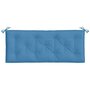 Voir la diapositive 4 : VIDAXL Coussin de banc de jardin bleu melange 120x50x7 cm tissu