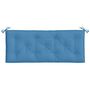 Voir la diapositive 4 : VIDAXL Coussin de banc de jardin bleu melange 120x50x7 cm tissu