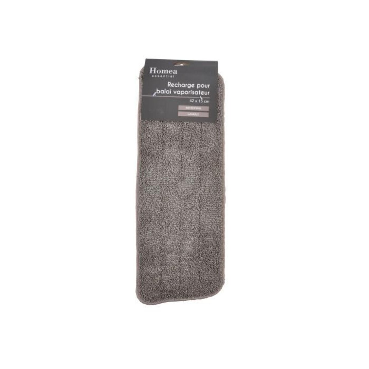 Paris Prix Serpillière pour Balai Mop  Microfibre  47cm Taupe