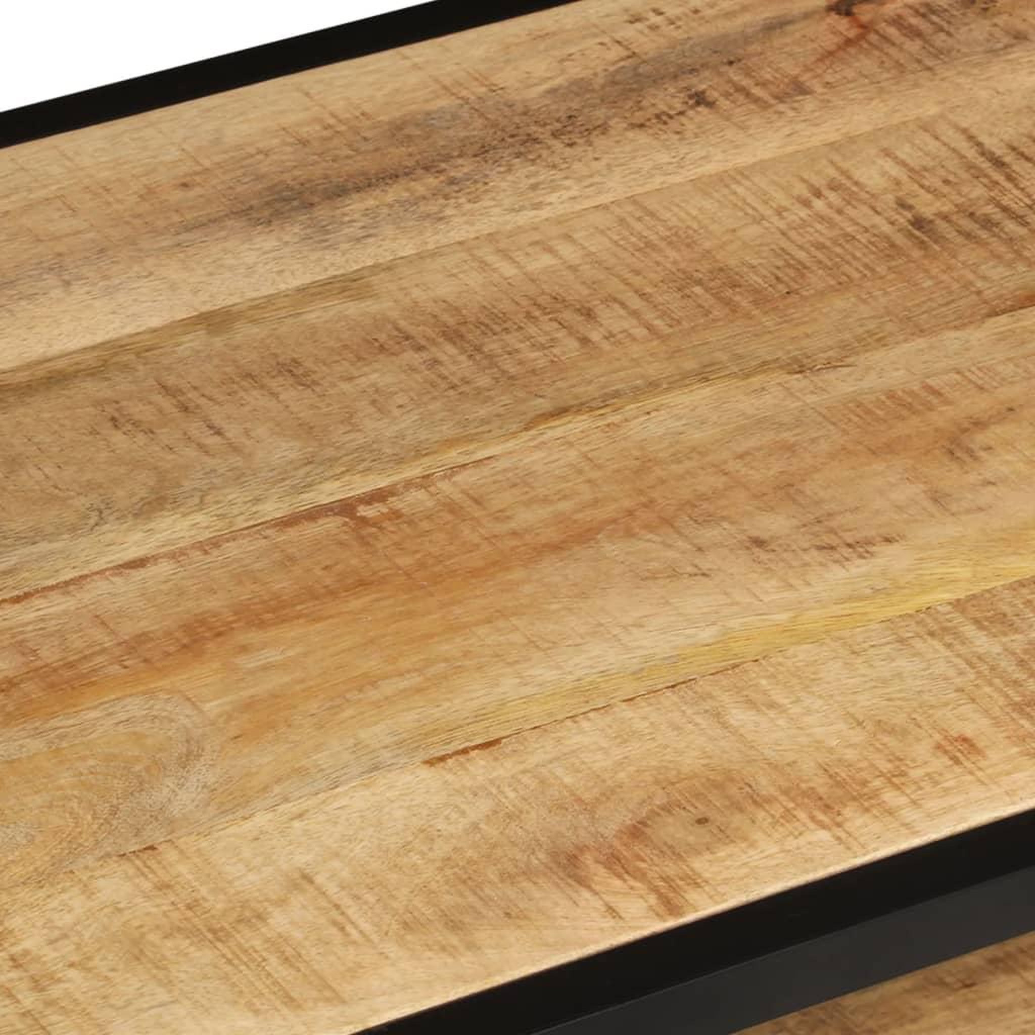 Voir la diapositive 5 : VIDAXL Table basse 90x45x35 cm Bois de manguier massif brut