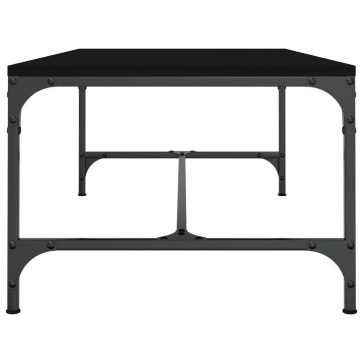 VIDAXL Table basse Noir 100x50x35 cm Bois d ingénierie