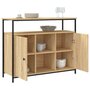 Voir la diapositive 4 : VIDAXL Buffet chene sonoma 100x35x80 cm bois d'ingenierie
