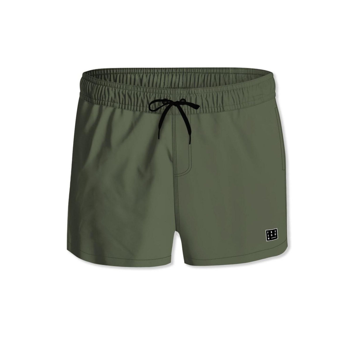 FREEGUN Short de bain court homme avec doublure Ecoo