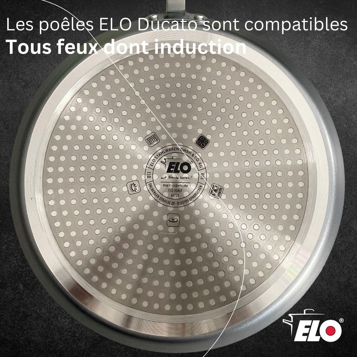 ELO Wok 20 cm antiadhésif sans PFAS Elo Ducato