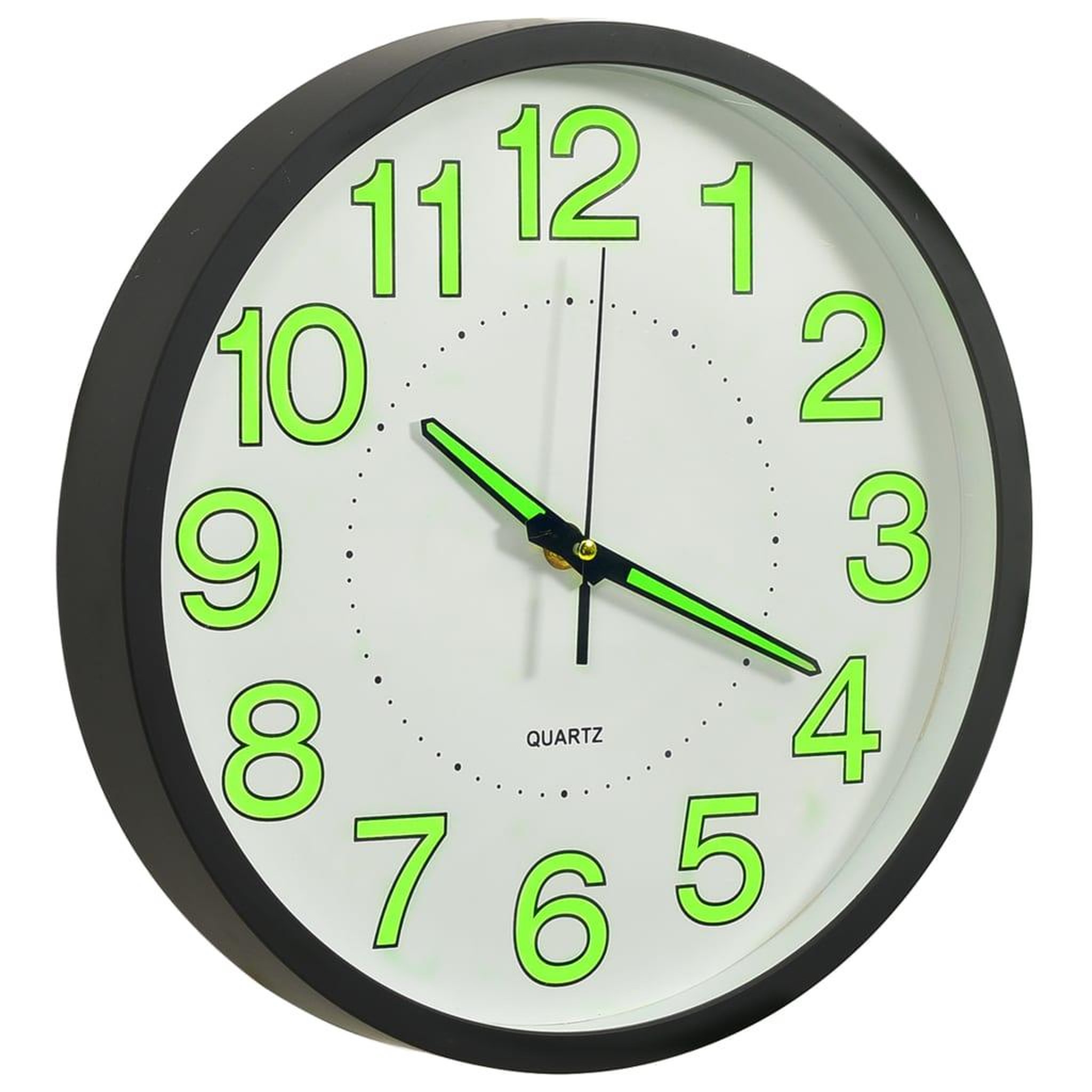 Voir la diapositive 2 : VIDAXL Horloge murale lumineuse Noir 30 cm