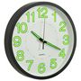 Voir la diapositive 2 : VIDAXL Horloge murale lumineuse Noir 30 cm