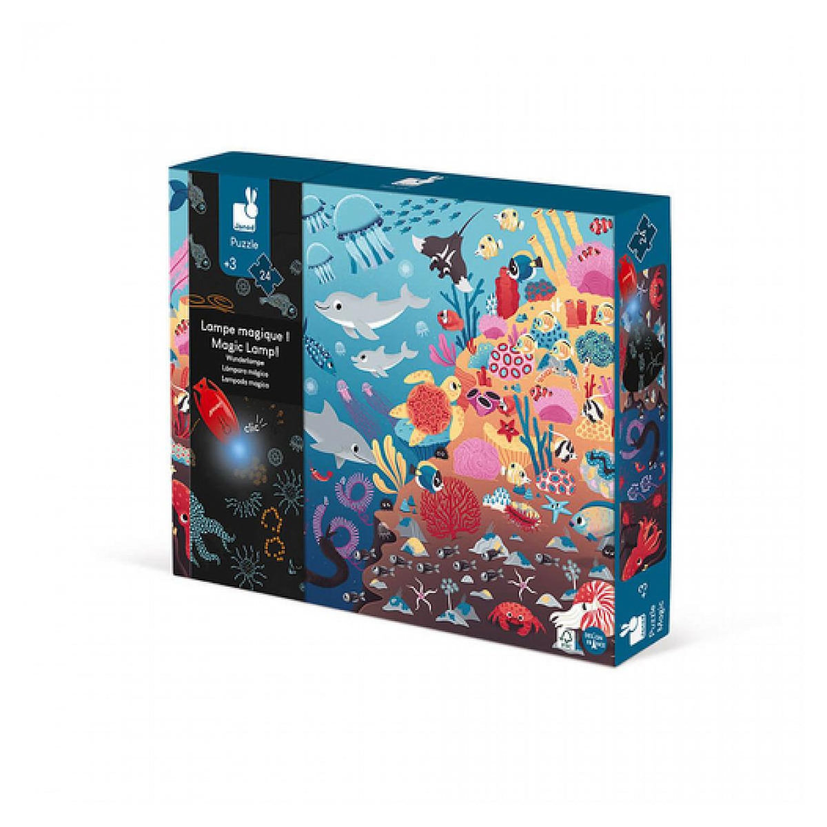 Juratoys-Janod puzzle magique ocean avec lampe