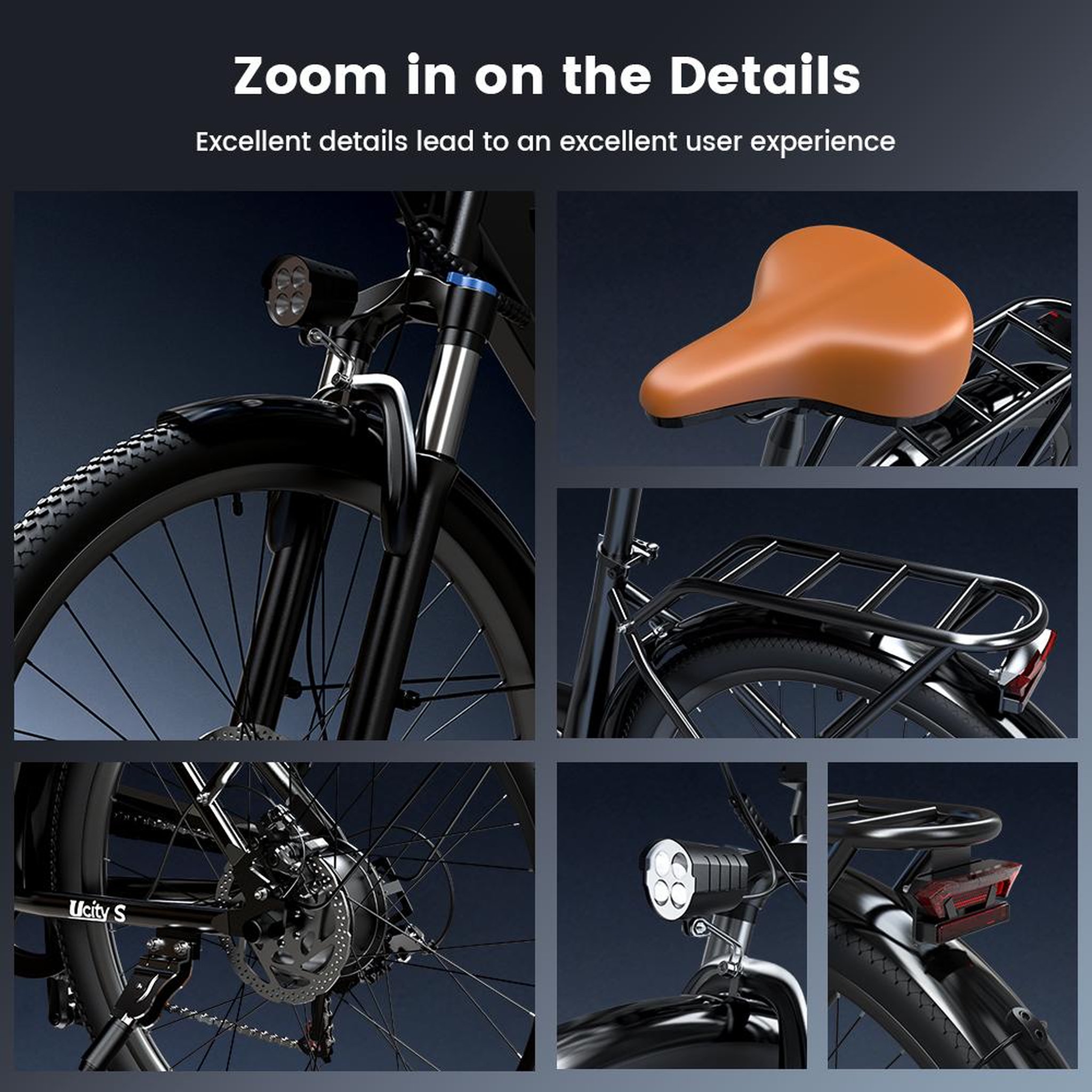 Voir la diapositive 5 : ISCOOTER Vélo électrique iScooter Ucitys, batterie 36 V 13 Ah, 26 pouces, idéal pour la ville, application intelligente