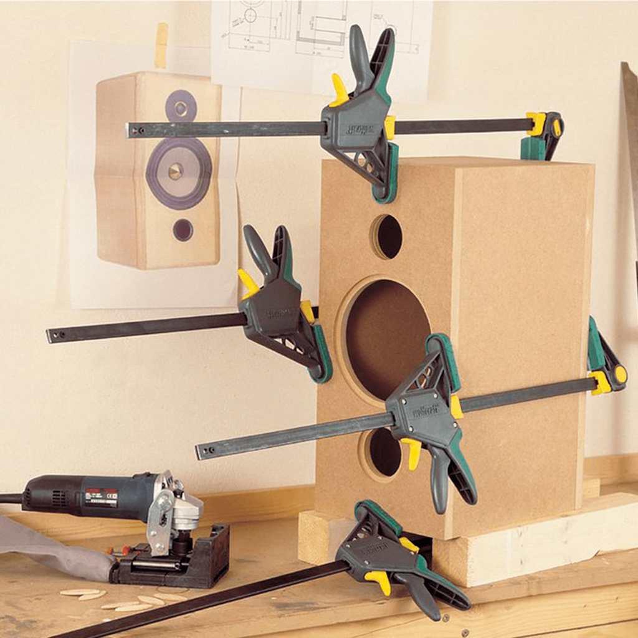 Voir la diapositive 4 : WOLFCRAFT wolfcraft Serre-joint a une main EHZ Pro 100-450 3032000