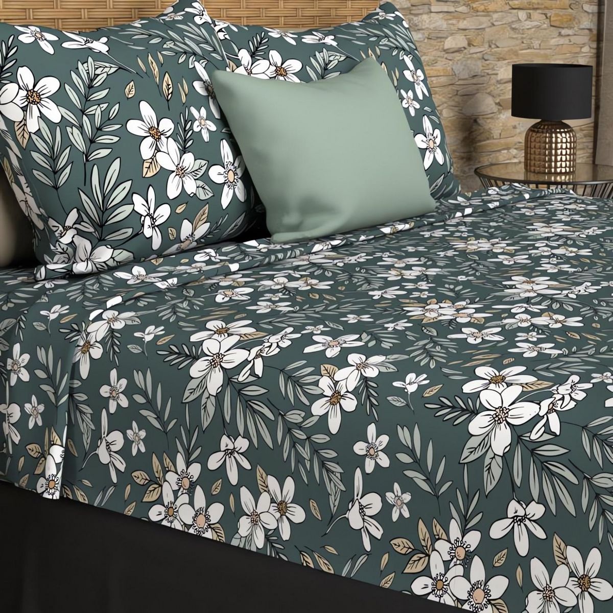 SOLEIL D'OCRE Parure de draps coton 57 fils MANON, par Soleil d'ocre