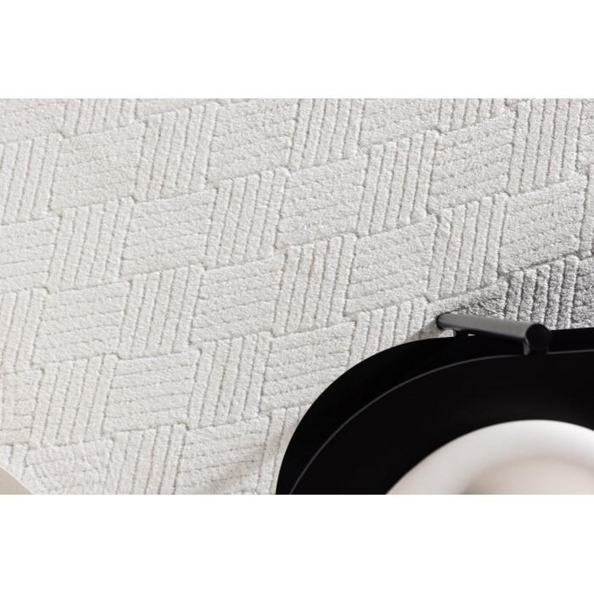 Paris Prix Tapis Déco  Todd  200x290cm Blanc