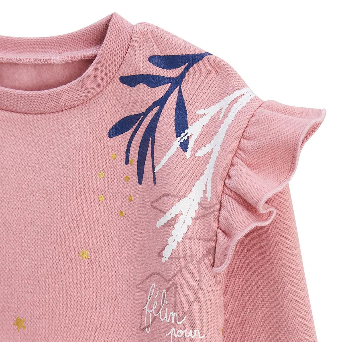 Petit Béguin Ensemble enfant sweat et legging en molleton Céleste