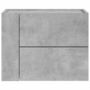 Voir la diapositive 4 : VIDAXL Tables de chevet murales 2 pcs gris beton 45x30x35 cm