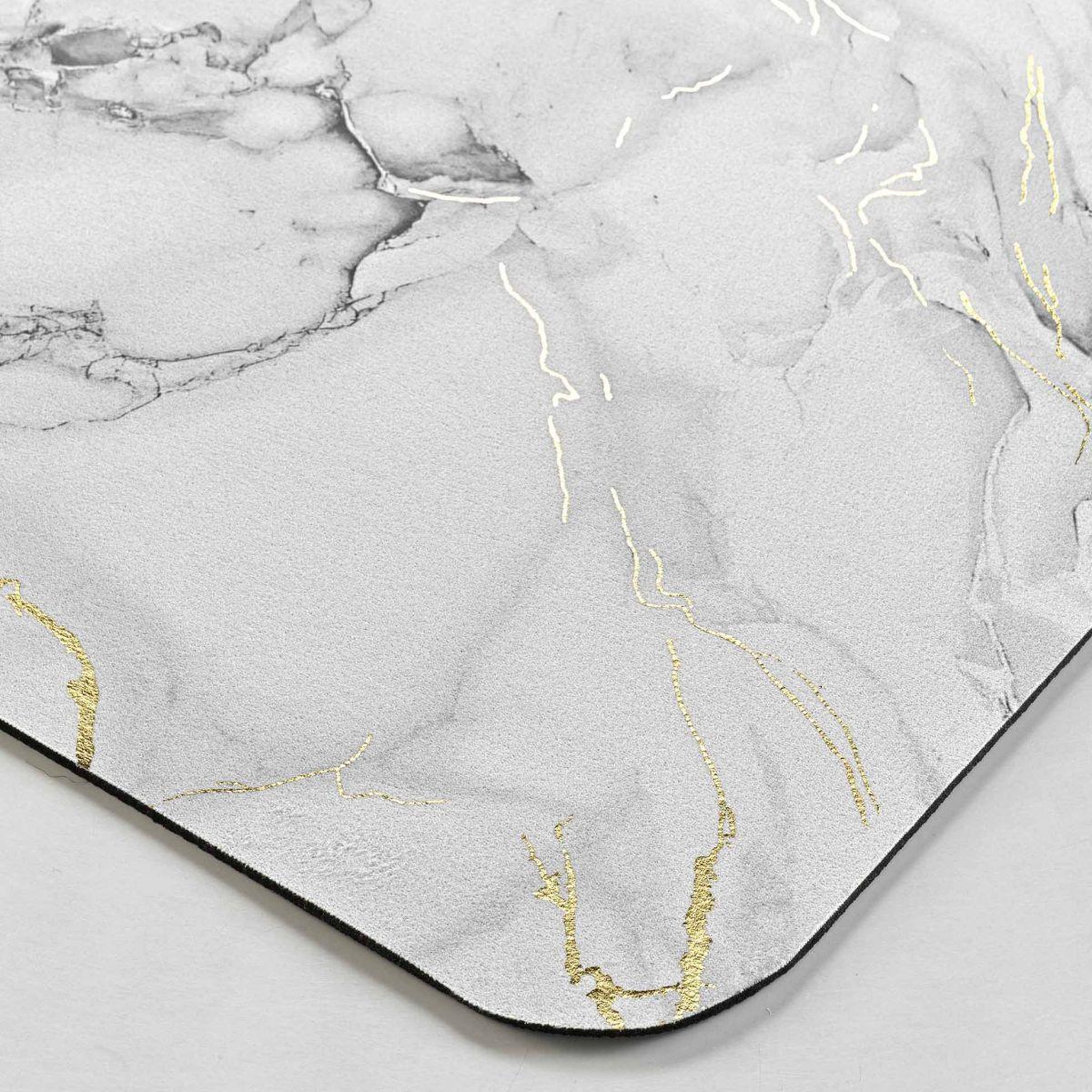 Voir la diapositive 2 : Douceur d'Intérieur Tapis de bain déco  venor  50x80cm gris