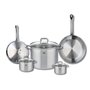 Voir la diapositive 1 : ELO Set de 2 Poêles de cuisson 24 et 28 cm et 3 faitouts 12, 14 et 26 cm Elo Profi Citrin
