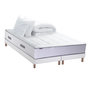 Voir la diapositive 2 : IDLITERIE Ensemble BELLAGIO 2, matelas mémoire de forme, sommier et couette