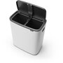 Voir la diapositive 4 : BRABANTIA Poubelle de cuisine tri sélectif Bo Touch Bin 2X30L White