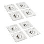 Voir la diapositive 1 : VIDAXL Couvercles de plateau 8 pcs GN 1 6 Acier inoxydable