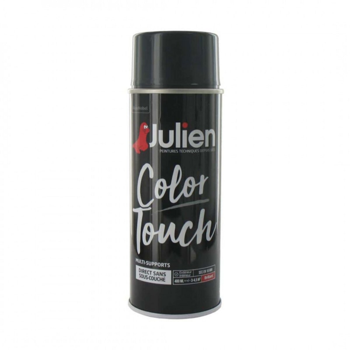 Julien Peinture aérosol Julien Color Touch brillant - Gris anthracite - 400 ml