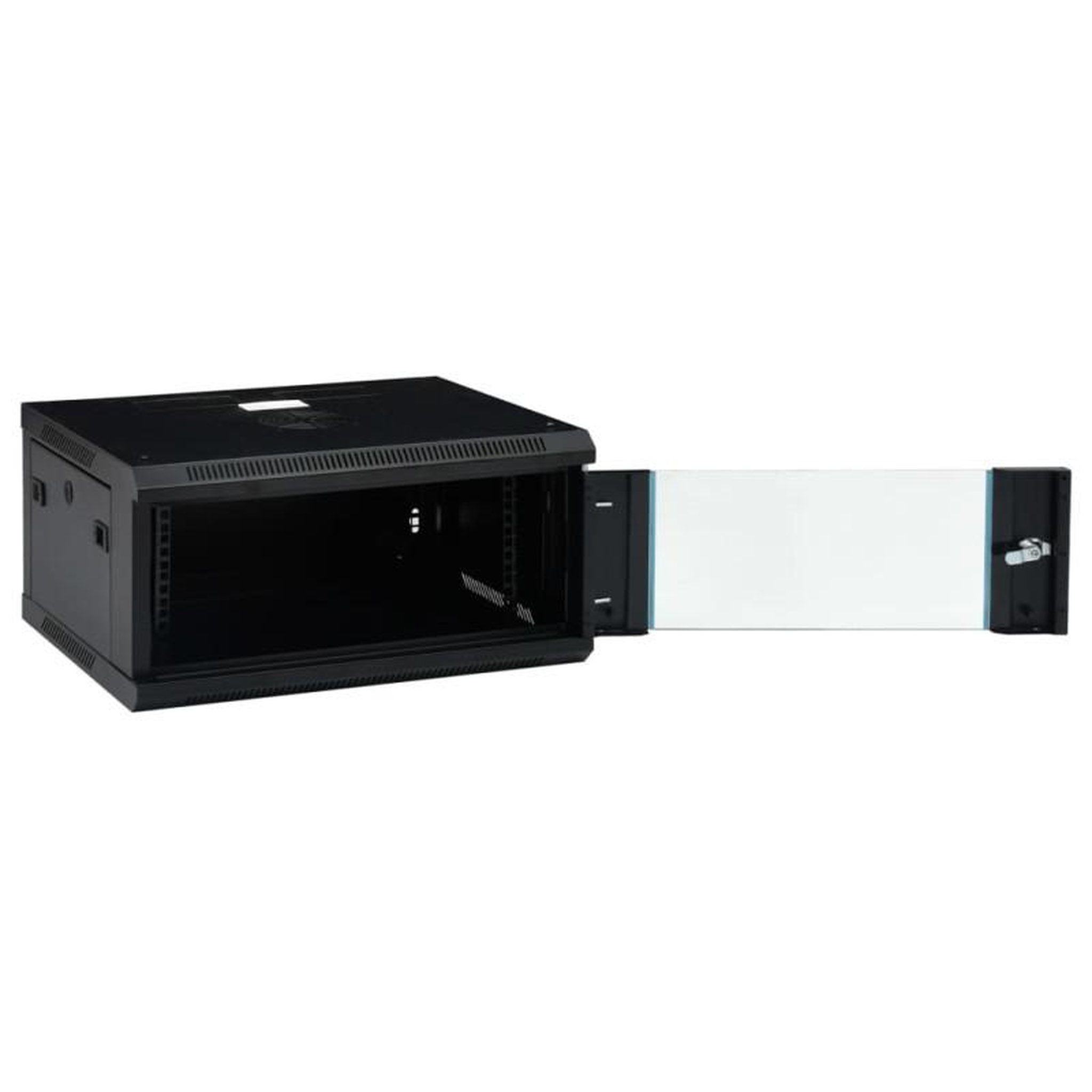 Voir la diapositive 2 : VIDAXL Coffret de réseau mural 4U 19 IP20 600x450x285 mm