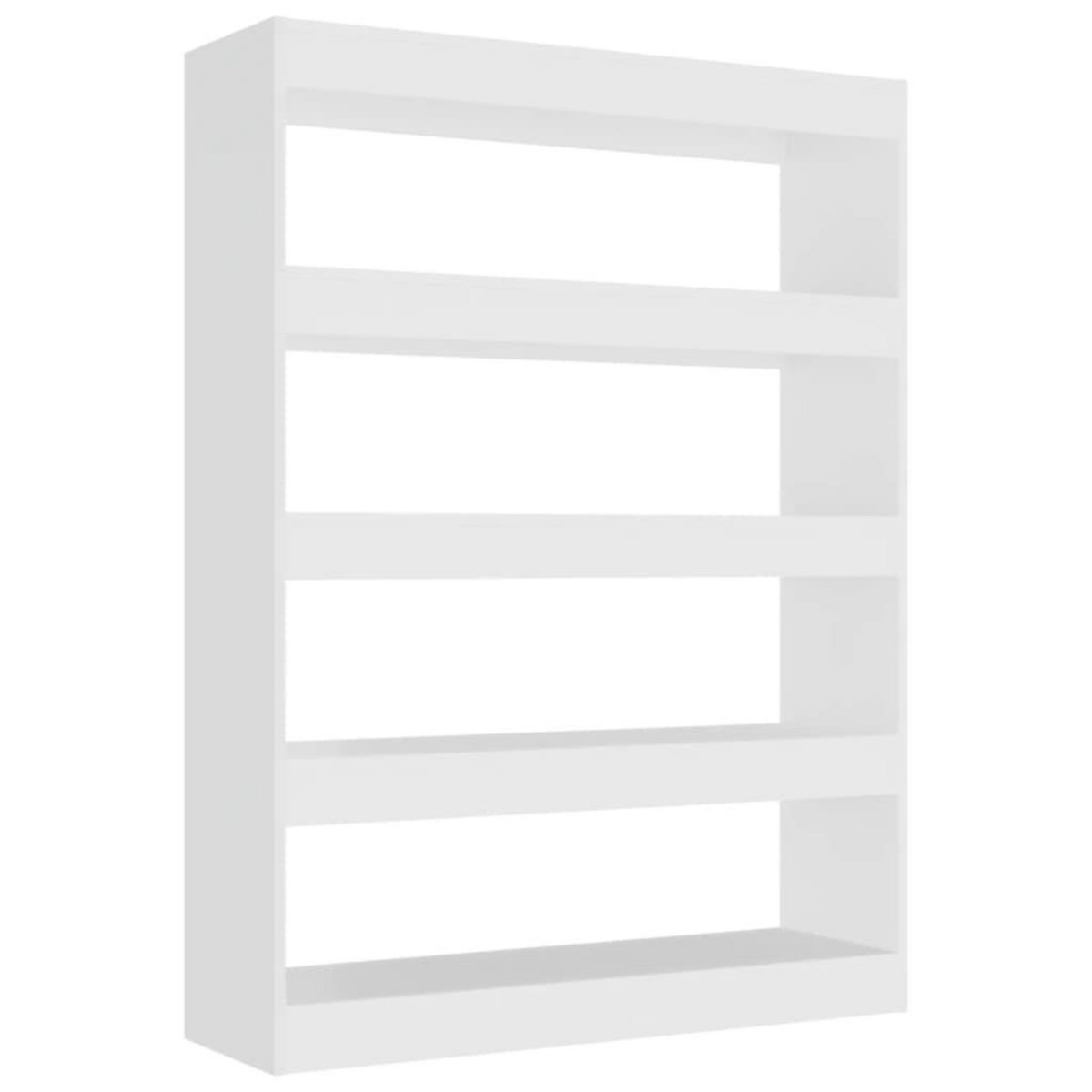 VIDAXL Bibliotheque/Separateur de piece Blanc 100x30x135 cm