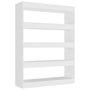 Voir la diapositive 2 : VIDAXL Bibliotheque/Separateur de piece Blanc 100x30x135 cm