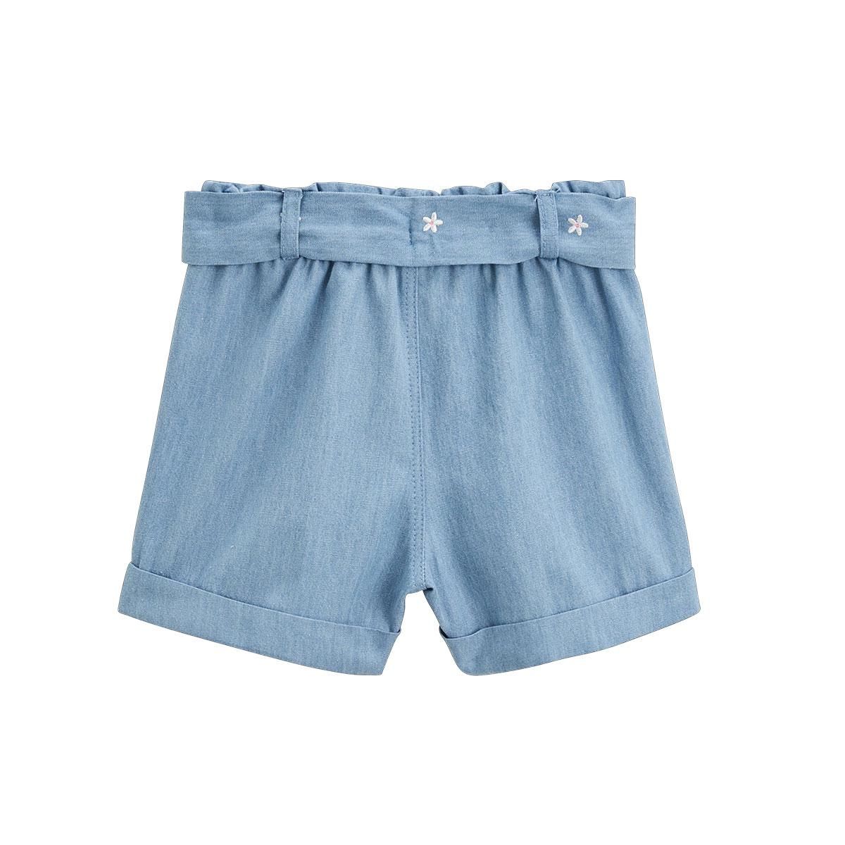 Petit Béguin Short enfant en chambray Ciao Milano