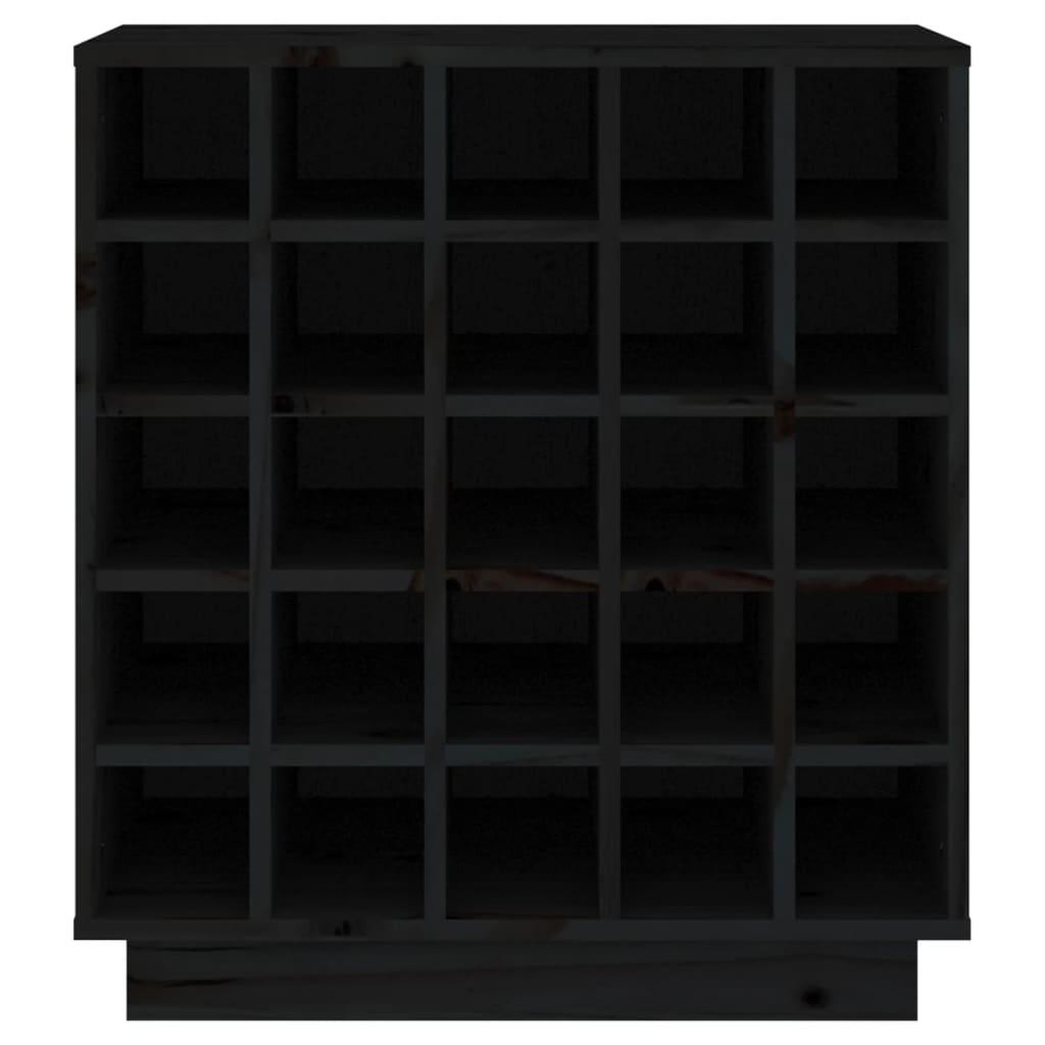 Voir la diapositive 5 : VIDAXL Armoire a vin Noir 55,5x34x61 cm Bois de pin massif