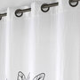 Voir la diapositive 2 : Paris Prix Rideau à Œillets en Gaze de Coton  Oasia  140x240cm Blanc & Camel