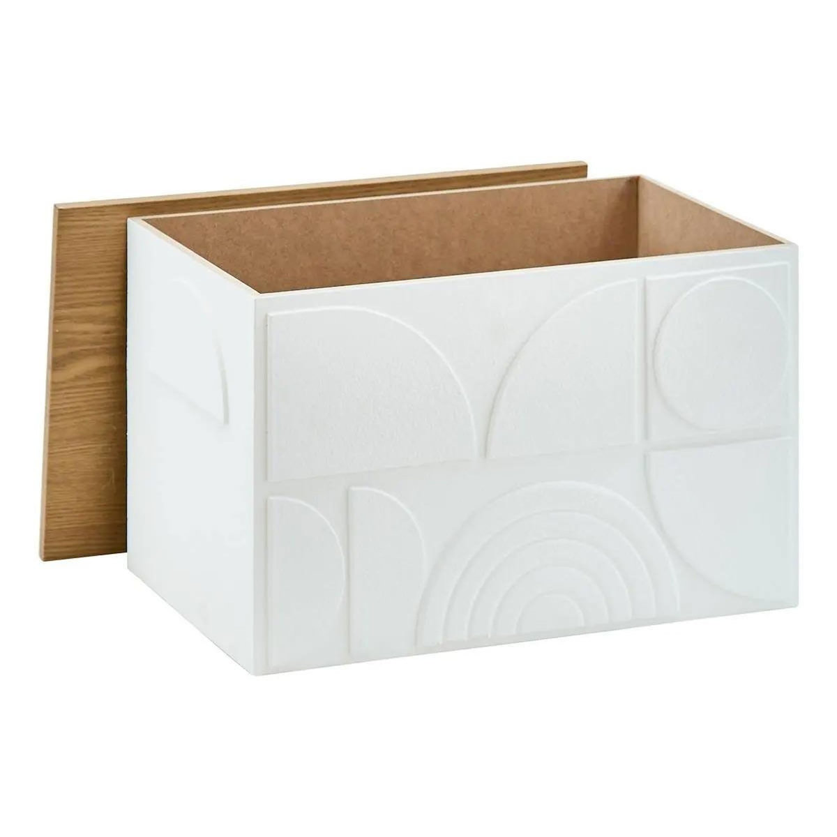 ATMOSPHERA Lot de 4 Malles Design  Catalina  54cm Blanc
