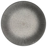 TOILINUX Lot 2x Assiette plate Atelier - Céramique - Gris