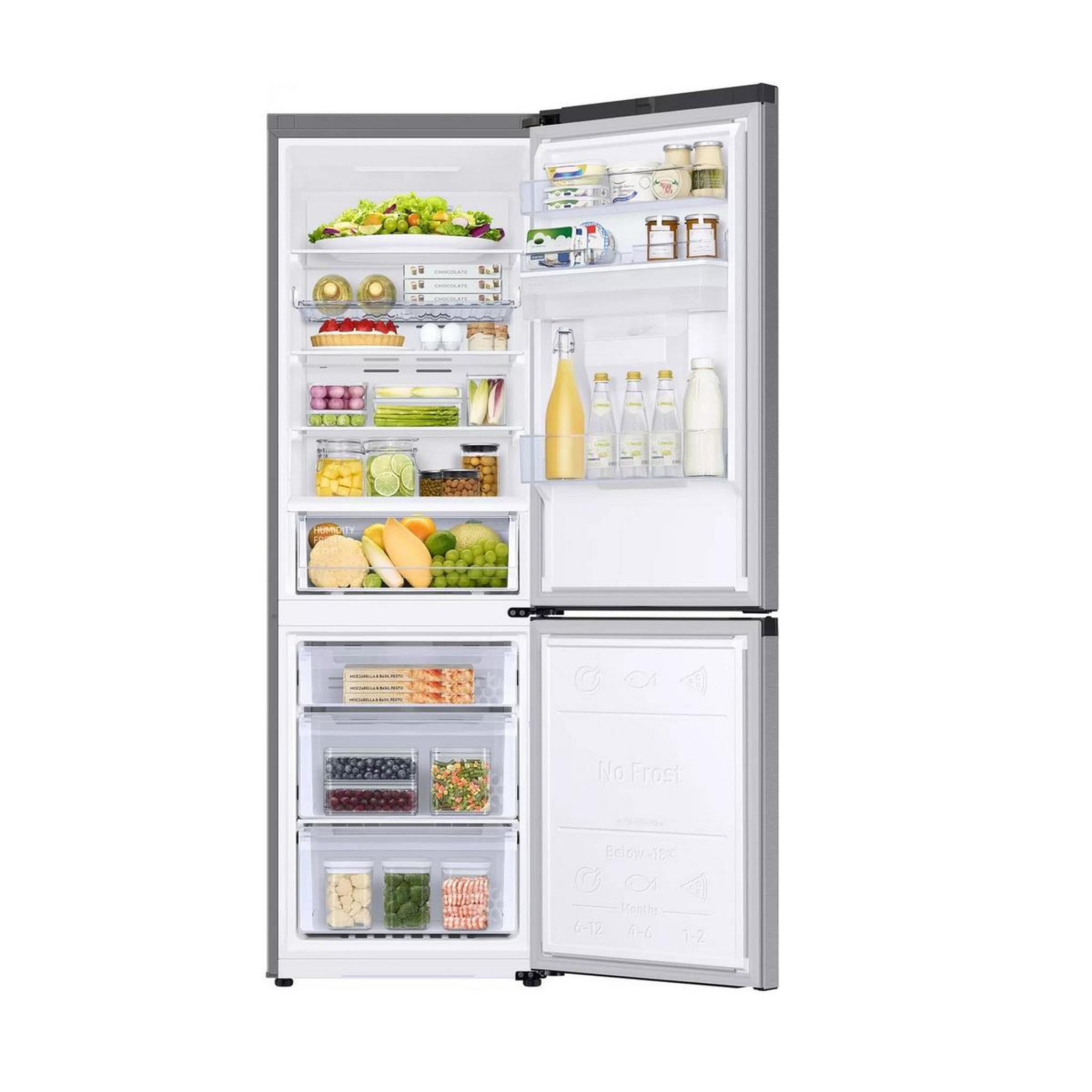 Voir la diapositive 4 : Samsung Réfrigérateur combiné 60cm 341l ventilé - rb34c632dsa