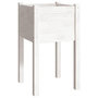 Voir la diapositive 2 : VIDAXL Jardiniere d'exterieur Blanc 40x40x70 cm Bois de pin massif