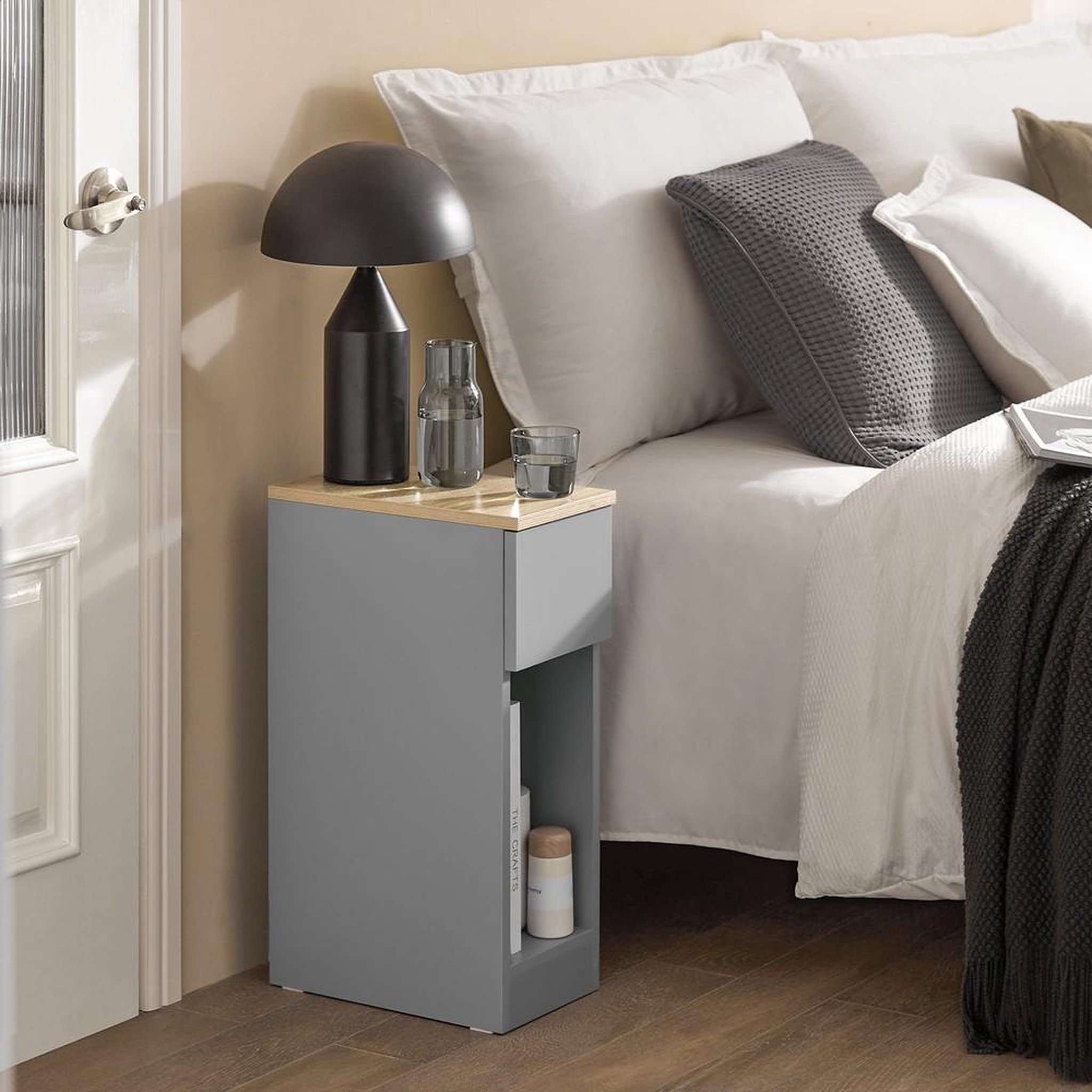 Voir la diapositive 2 : SOBUY SoBuy - Lot De 2 Tables De Chevet à 1 tiroir - Minimaliste - FBT111X2