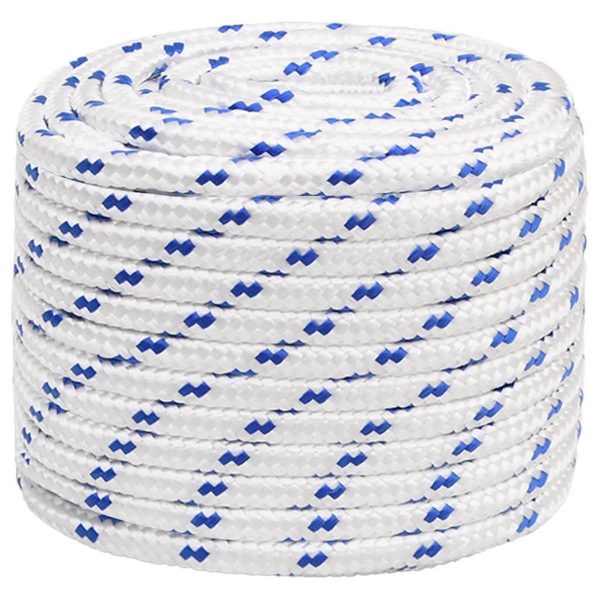 VIDAXL Corde de bateau Blanc 18 mm 25 m Polypropylene