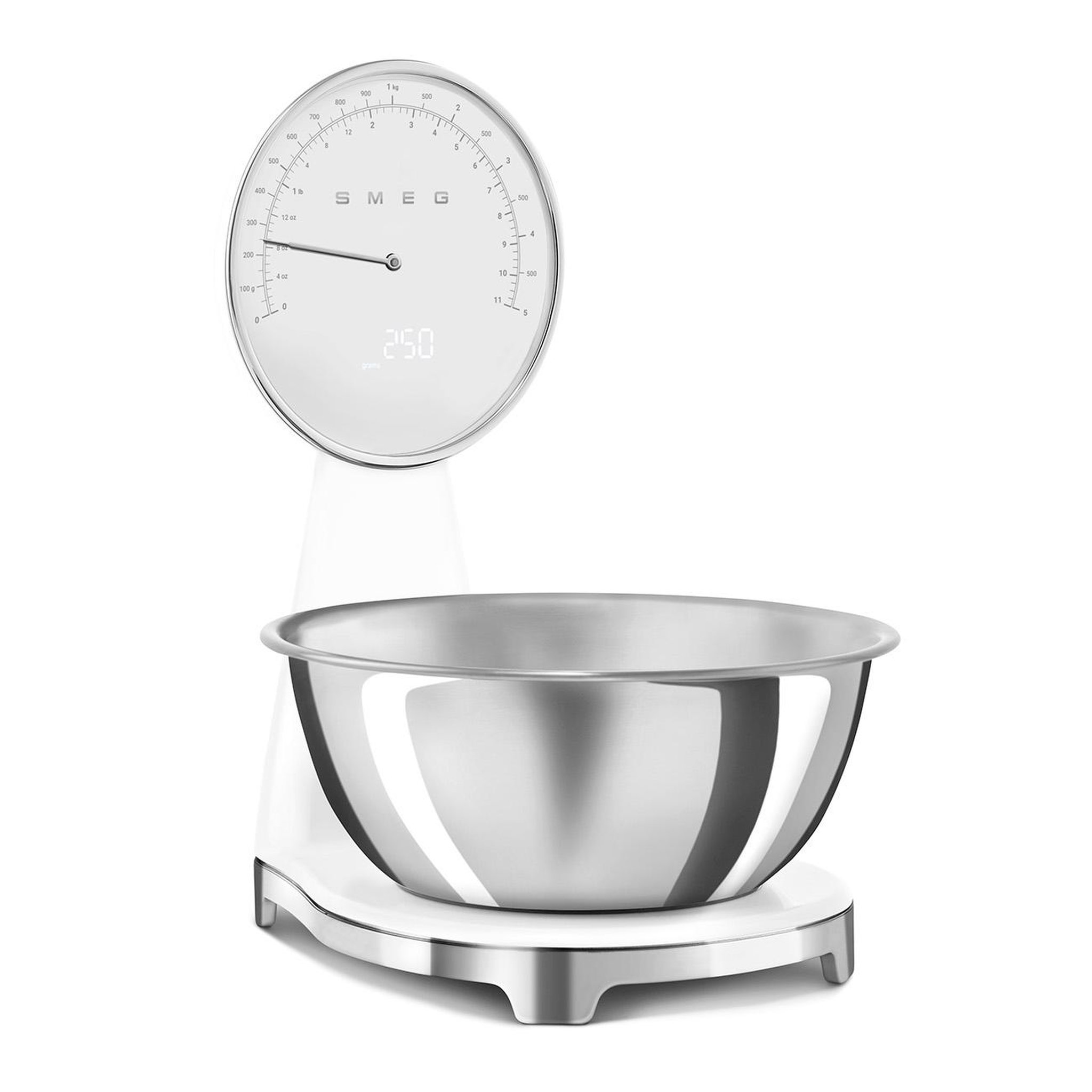 Voir la diapositive 4 : SMEG Balance de cuisine électronique 5kg - ksf01whww