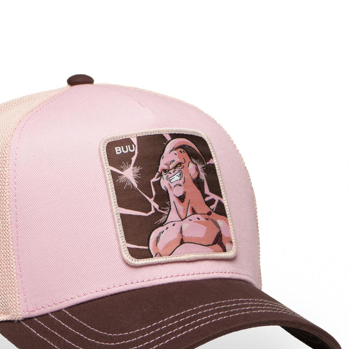 CAPSLAB Casquette trucker premium avec filet en coton sergé Dragon Ball Z Buu