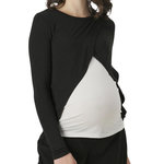 VERO MODA MATERNITY T Shirt /Blanc Femme Vero Moda Maternity  alou. Coloris disponibles : Noir
