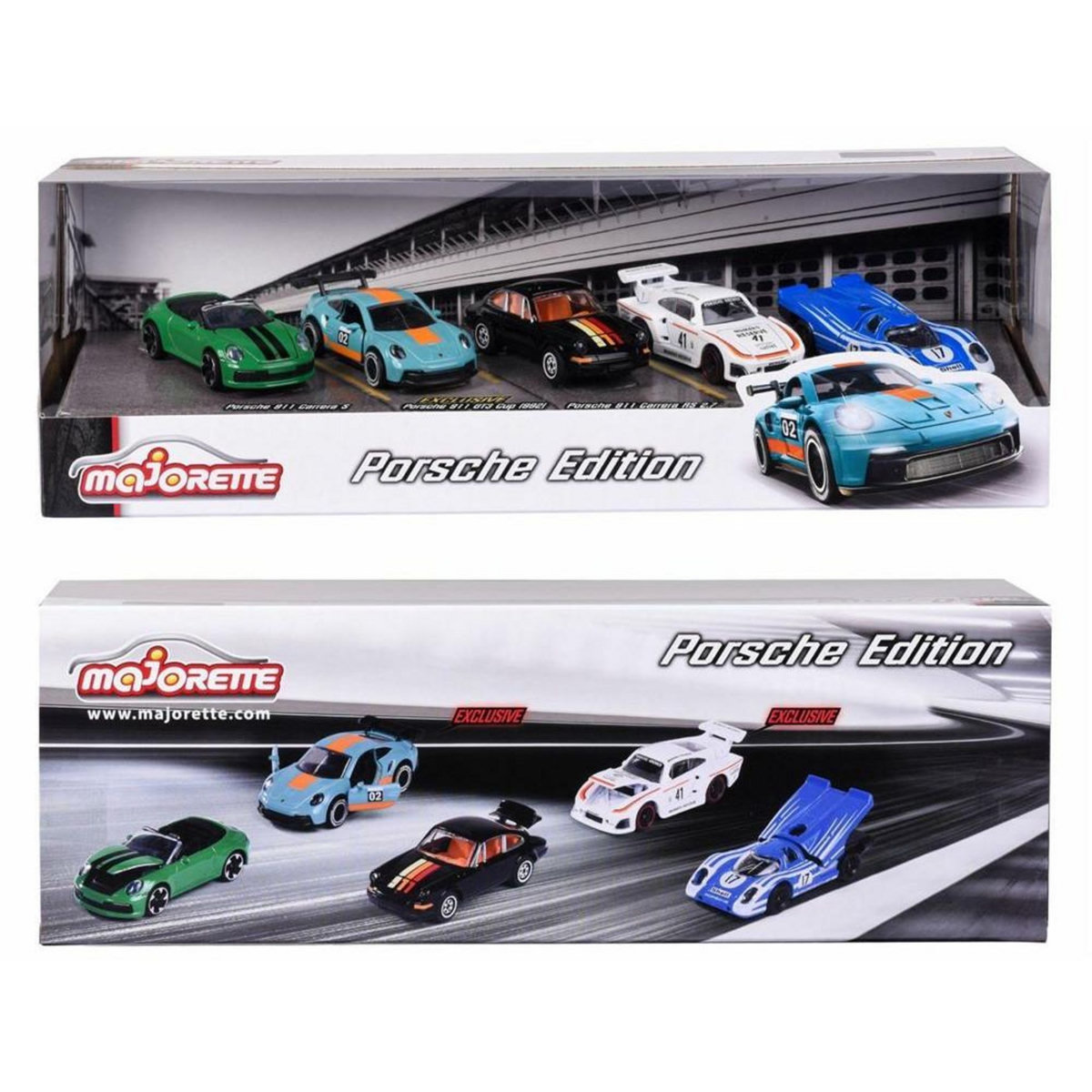 Majorette Coffret 5 voitures Majorette Porsche