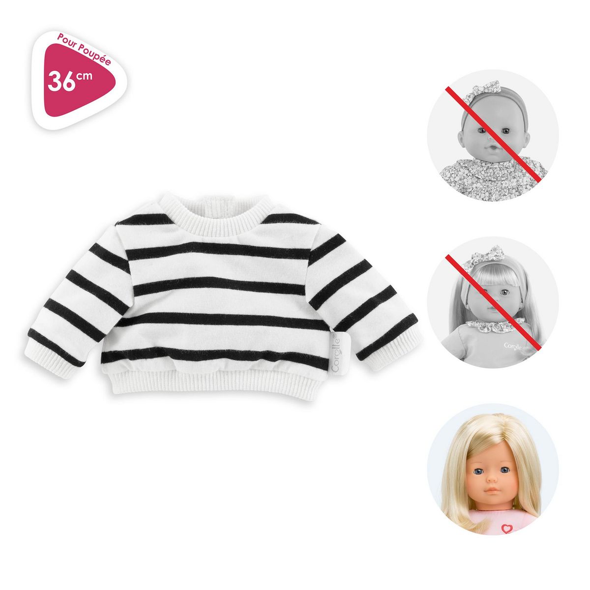 Corolle Marinière pour poupée ma Corolle