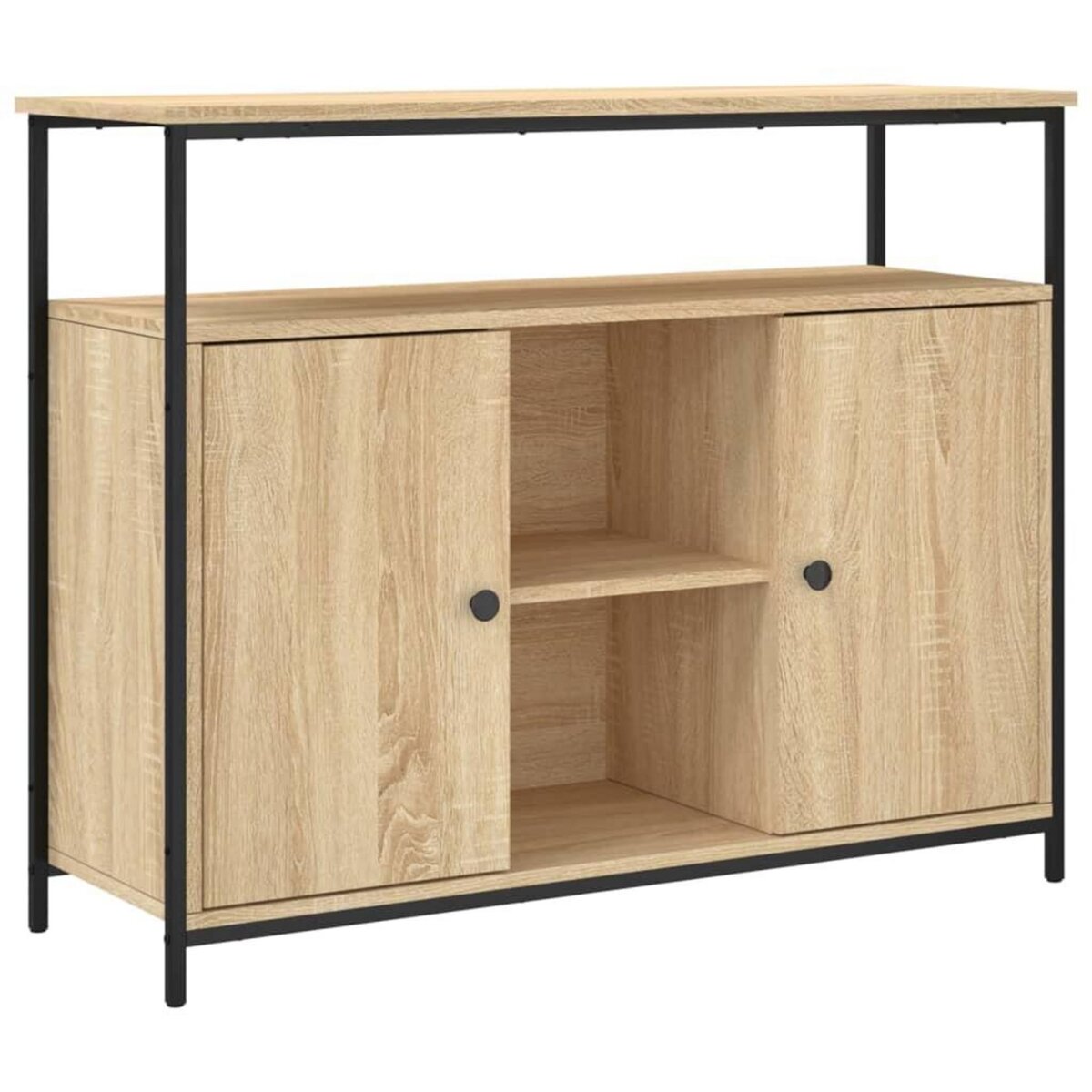 VIDAXL Buffet chene sonoma 100x35x80 cm bois d'ingenierie