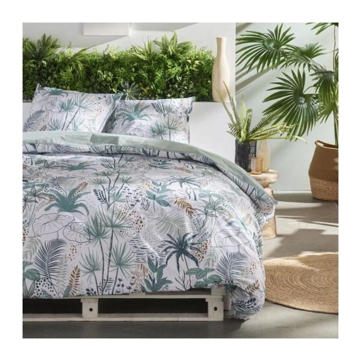 Today Parure de couette - TODAY - Sunshine 17.25 - 240x260cm - 2 personnes - Imprimée - Coton 57 fils