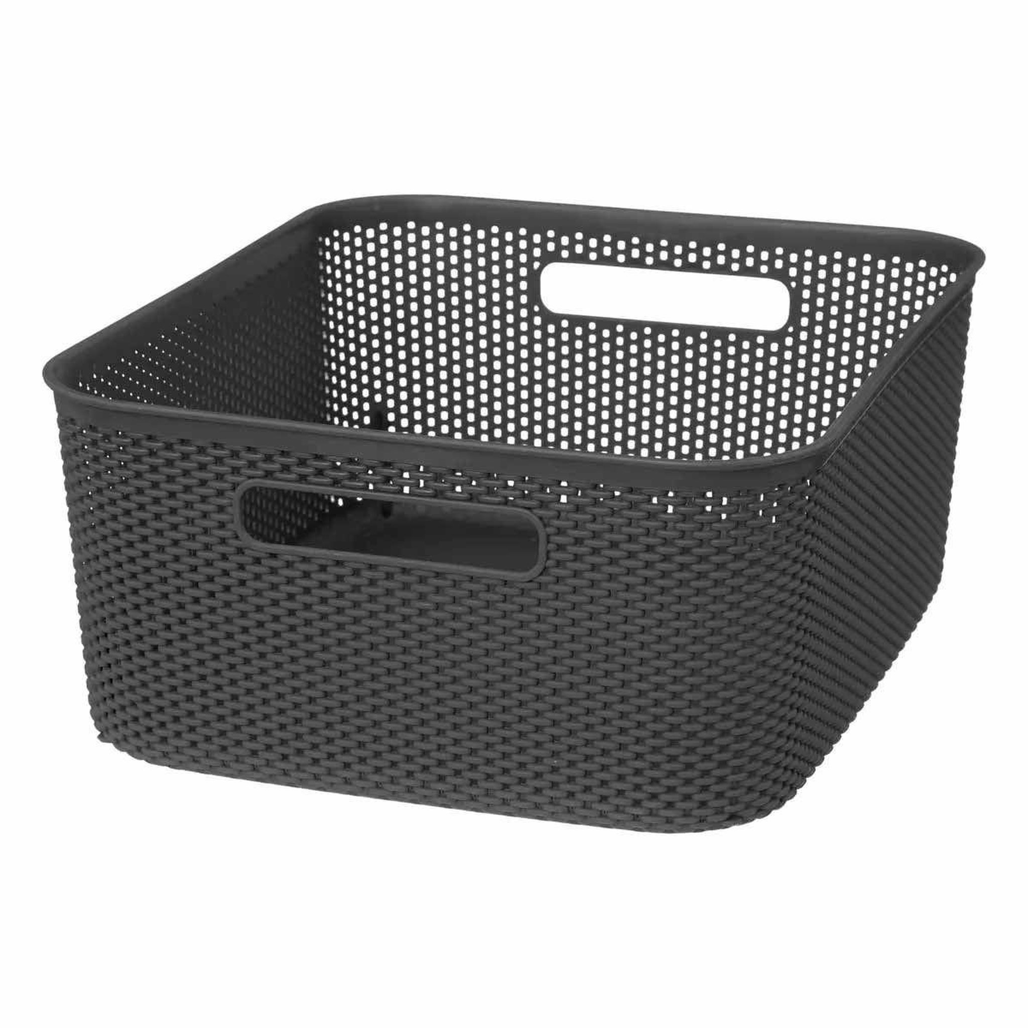 FIVE Panier de Rangement  Crochet  14cm Gris Anthracite