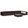 Voir la diapositive 3 : VIDAXL Salon de jardin 8 pcs avec coussins Resine tressee Marron