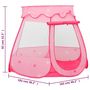 Voir la diapositive 6 : VIDAXL Tente de jeu pour enfants Rose 102x102x82 cm