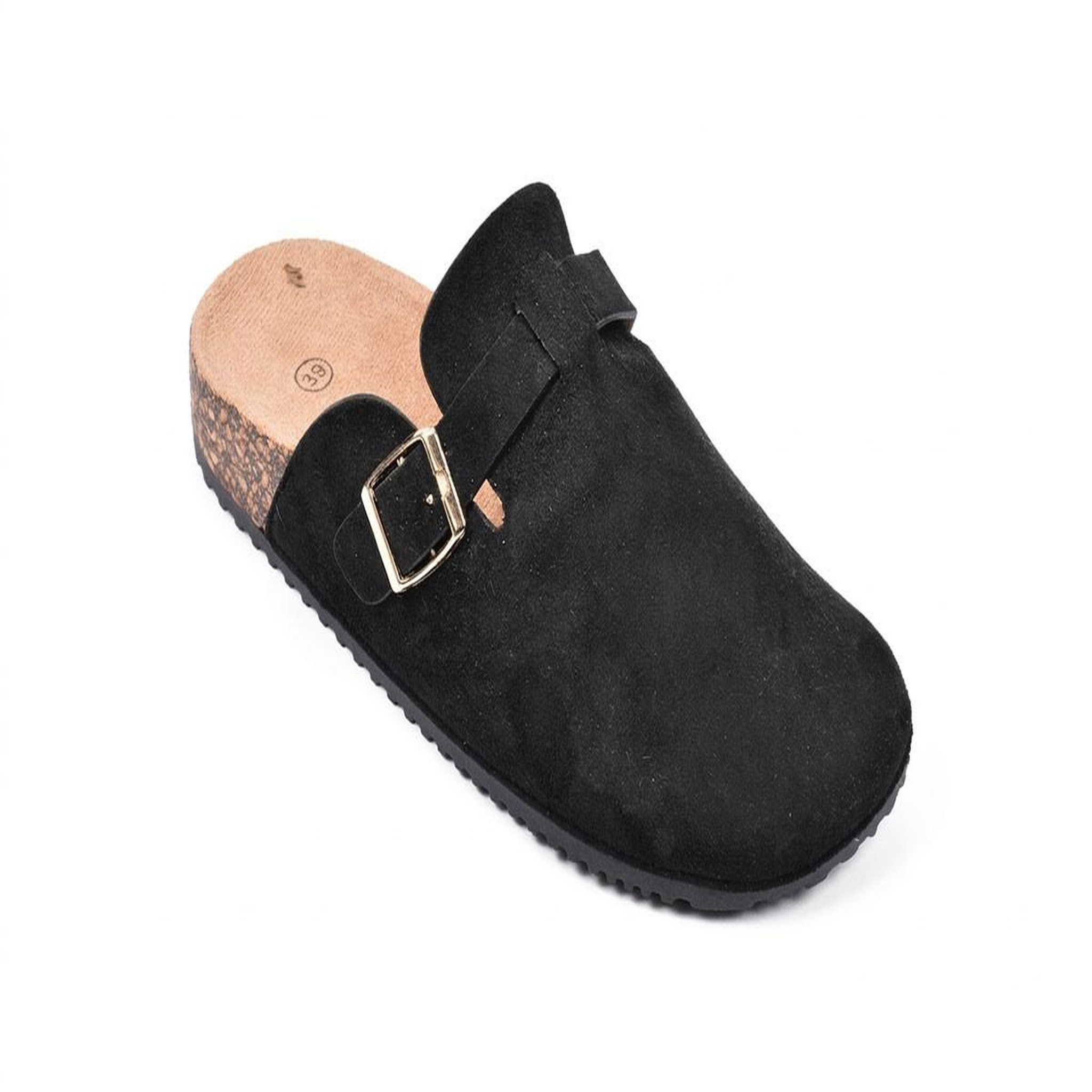 OZABI Ozabi sabots femme confort boucle ajustable semelle liège. Coloris disponibles : Beige, Marron, Noir, Gris
