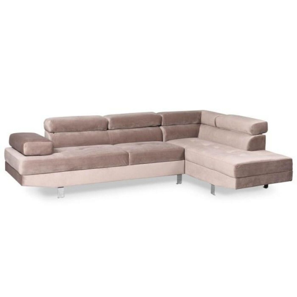 Paris Prix Canapé d'Angle Droit  Têtière  260cm Taupe