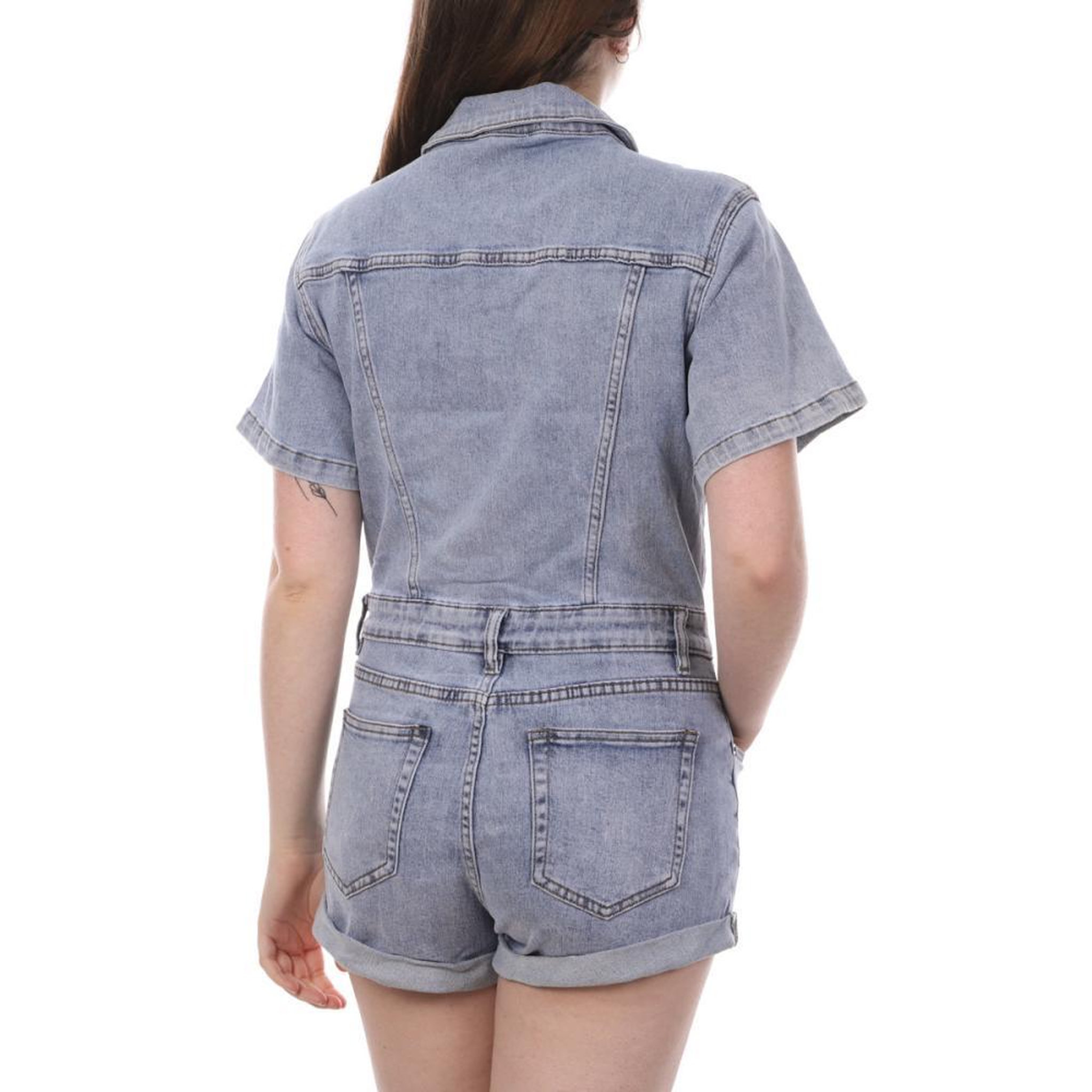 Voir la diapositive 2 : MONDAY PREMIUM Combishort Bleu Femme Monday Premium
