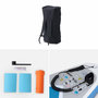 Voir la diapositive 4 : SWEEEK Pack stand up paddle gonflable Julio 9'3'' avec pompe haute pression simple action. pagaie. leash et sac de rangement inclus