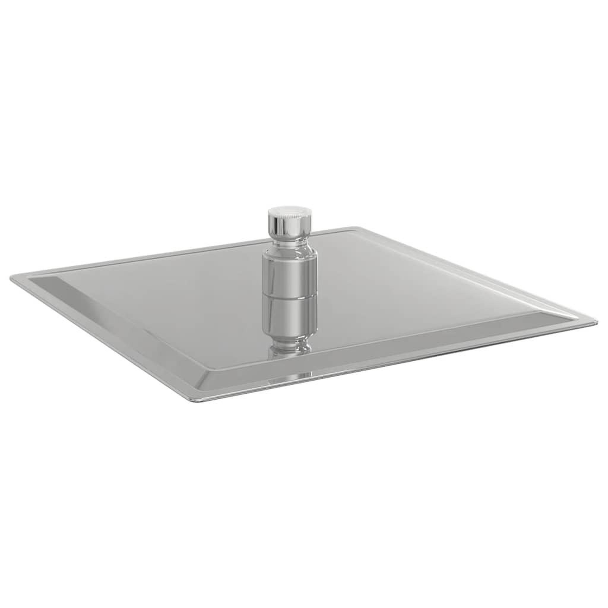 Voir la diapositive 5 : VIDAXL Pomme de douche pluie acier inoxydable 304 20x20 cm carree
